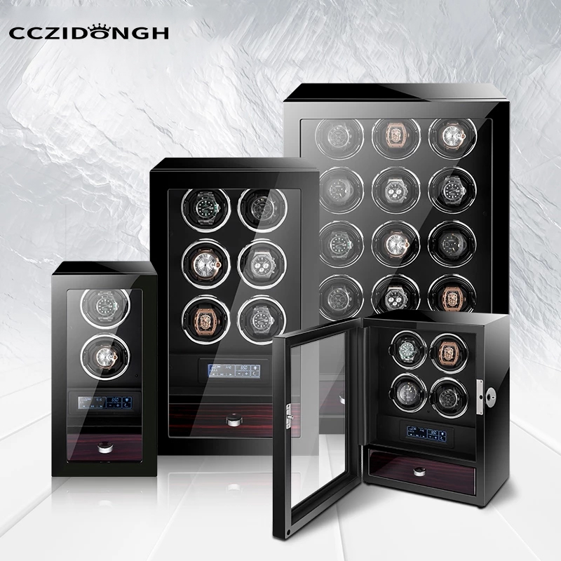 Luxury Watch Winder Box - Luxuriöse Uhrenaufbewahrungsbox - Automatischer Uhrenbeweger mit