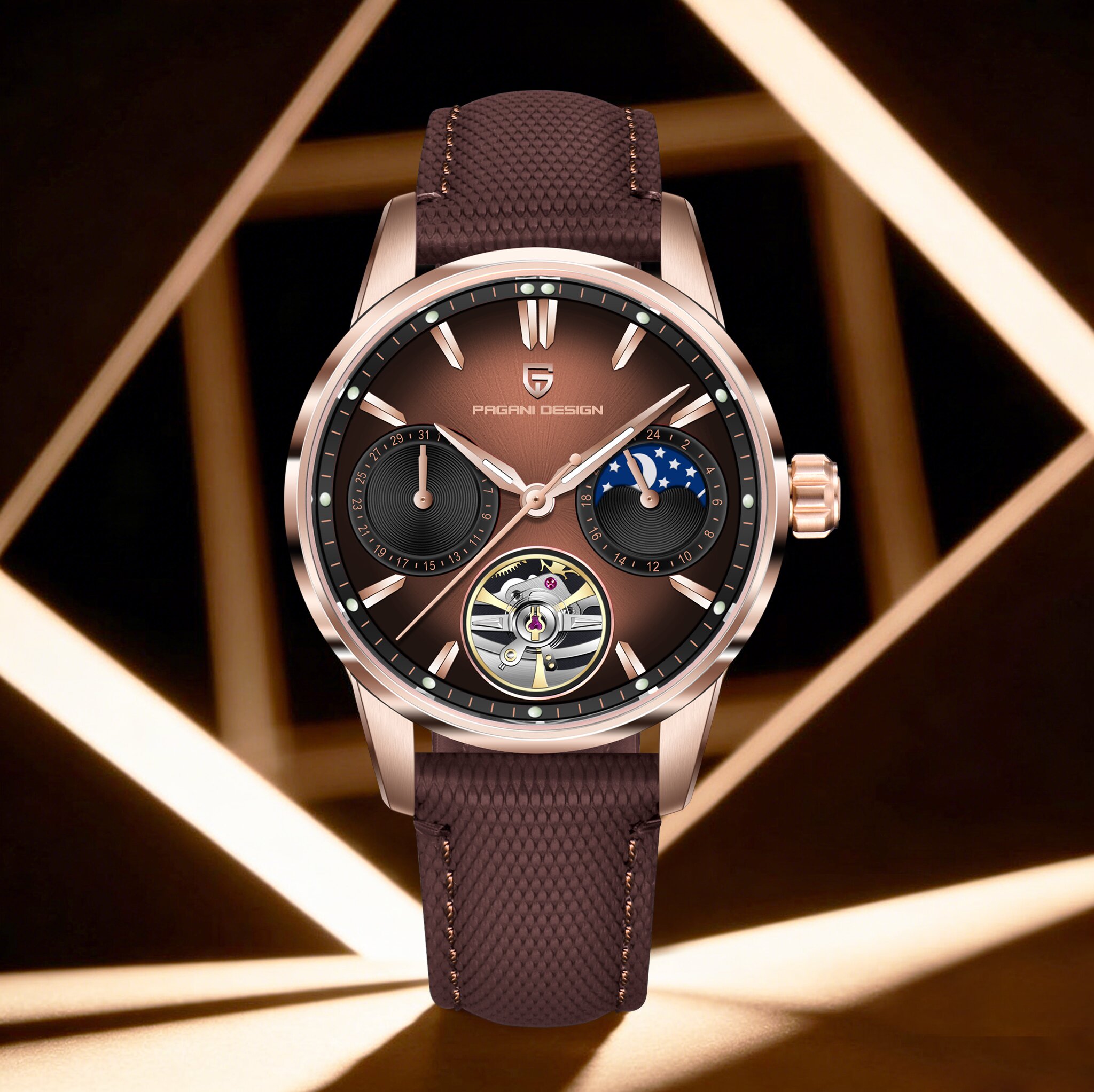 Moonphase Complication Watch - PAGANI DESIGN Limited Edition Herren Mechanische