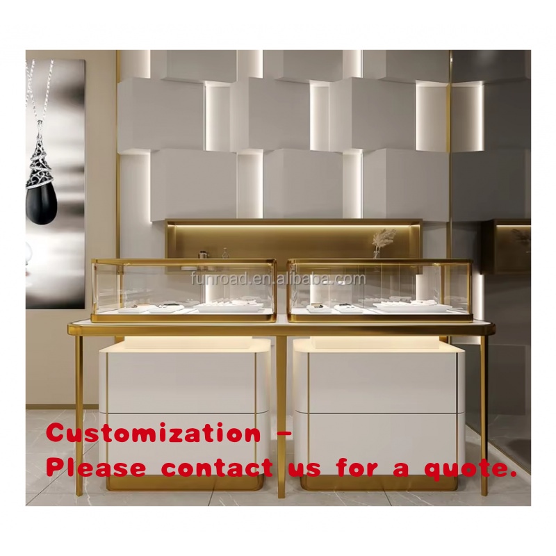Luxury Watch Shop - Maßgefertigte Luxusuhren- und Schmuckvitrine aus Edelstahl