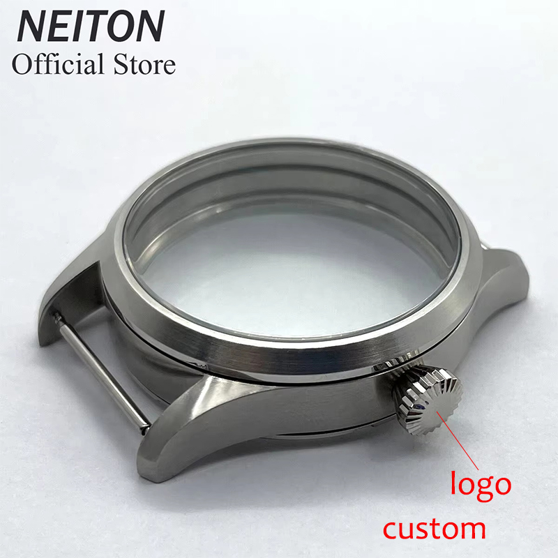 Luxury Watch Case - NEITON 42 mm manuelles Uhrengehäuse, durchsichtige