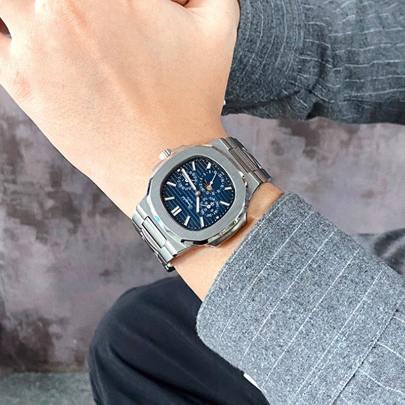 Moonphase Complication Watch - Schweiz Rinifa Multifunktionale Automatikuhr für Herren,