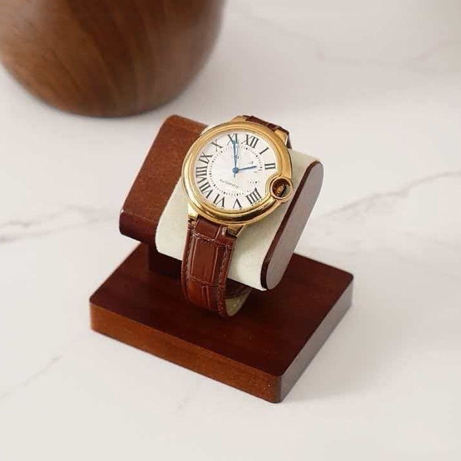 Luxury Watch Shop - Holz-Uhrenständer Massivholz Armbanduhr- und Armreifhalter Luxuriöser