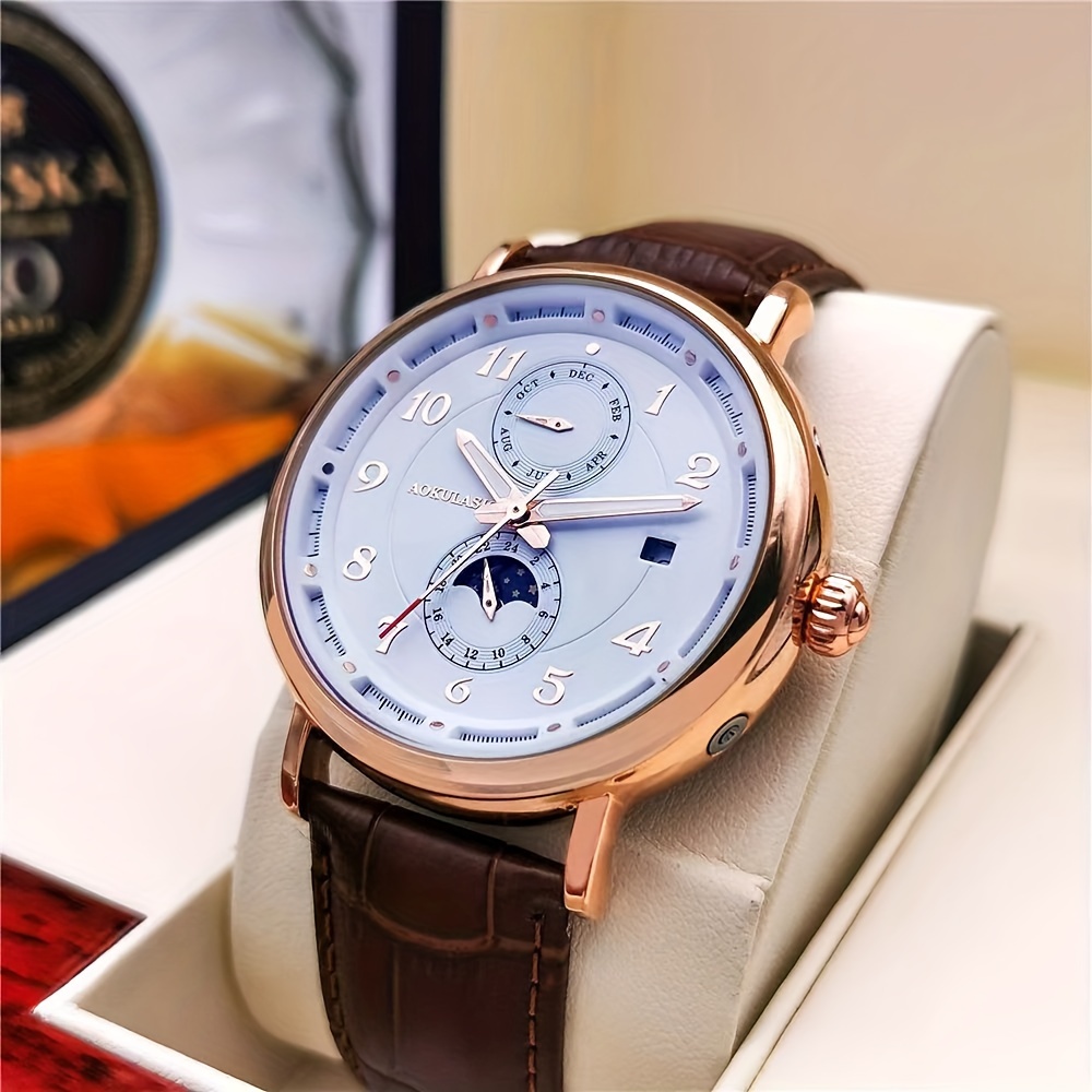 Luxury Watch Name Brands - Hochwertige Luxus-Herrenuhr, Vollautomatisches Skelett-Design, Modische Business-Casual
