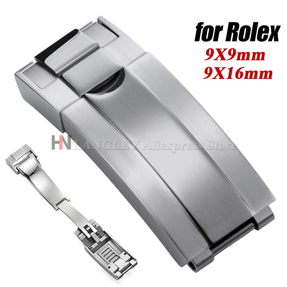 Luxury Watch Online - 9x9mm 316L Edelstahl Doppelte Sicherheitsuhrenschnalle 9x16mm