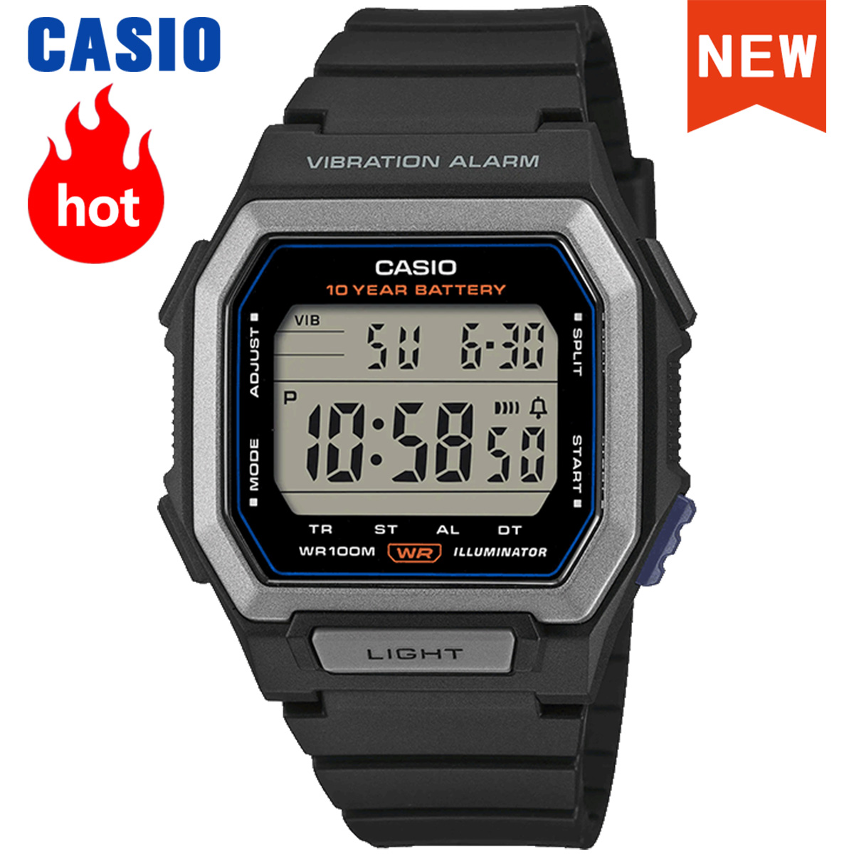 Luxury Watch Casio - Casio-Uhr, neues 2026-Modell, W-738-Serie, Vintage-Quadratuhr, Top-Luxus-Set,