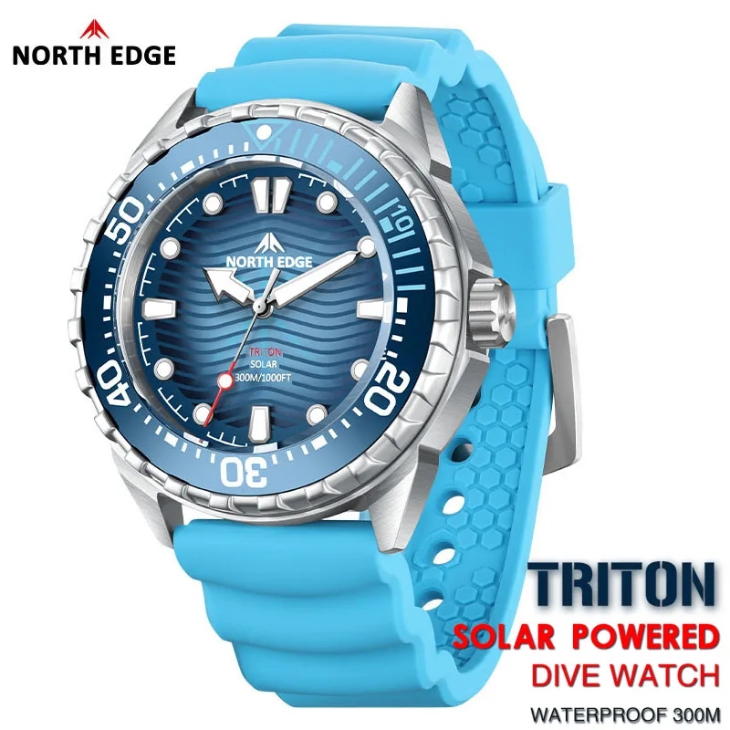 Luxury Watch Case - NORTH EDGE 2025 Neue TRITON Solarbetriebene