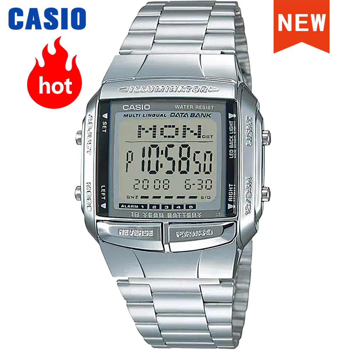 Luxury Watch Casio - Casio-Uhr für Herren, Top-Marke, Luxus-Set, wasserdicht,
