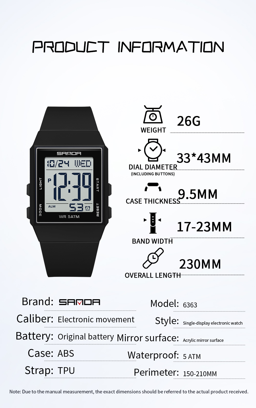 SANDA Studenten Casual Digital – Luxury Watch Shop Bewertung und Preis