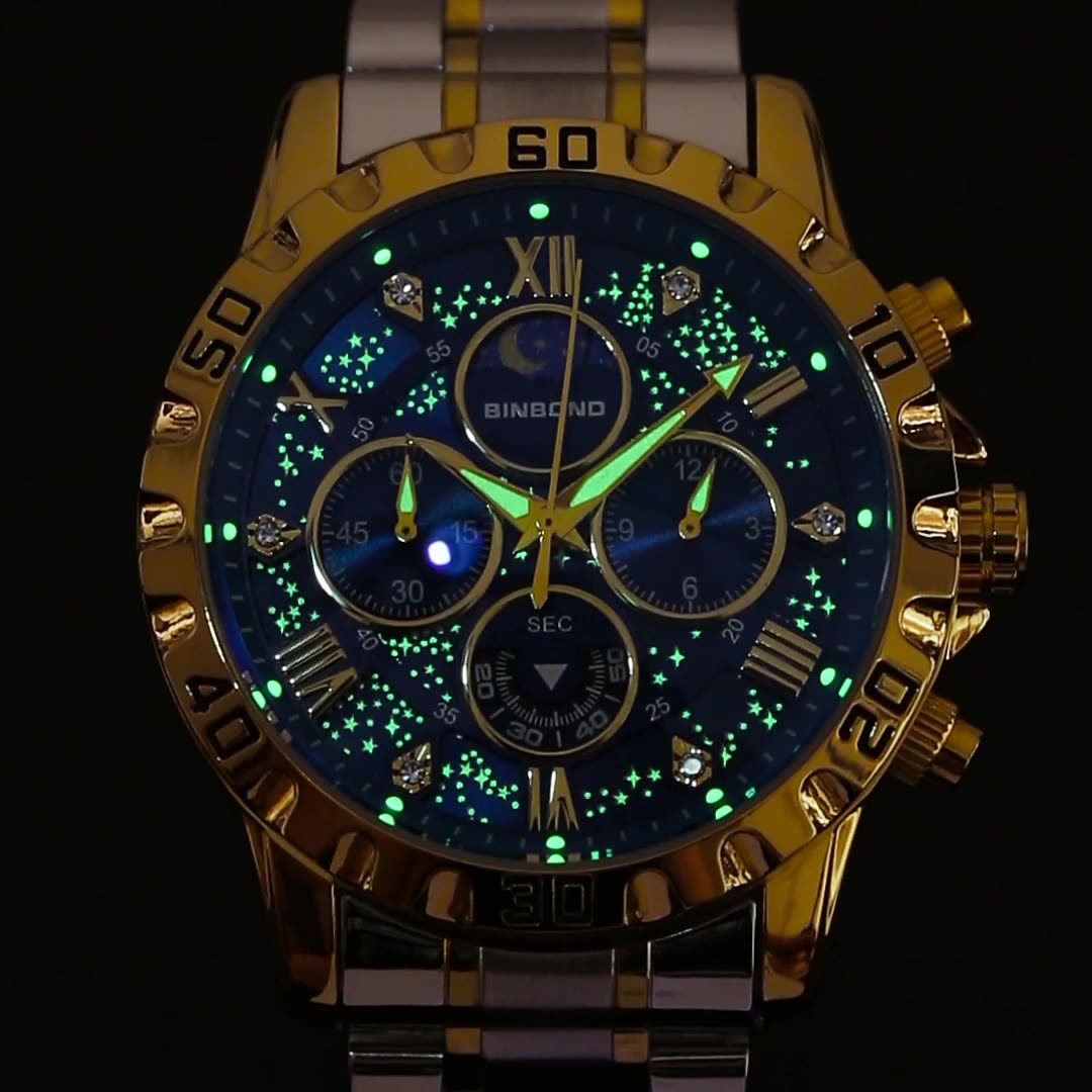 2026 männer Uhr Licht Luxus Bu – Moonphase Complication Watch Bewertung und Preis