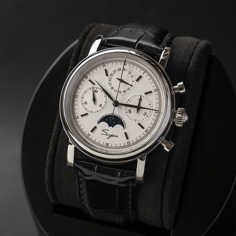 Sugess Herrenuhr Original-Uhrw – Moonphase Complication Watch Bewertung und Preis