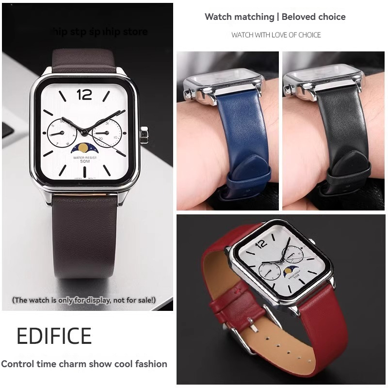 20 mm Rindsleder-Uhrenarmband  – Moonphase Complication Watch Bewertung und Preis