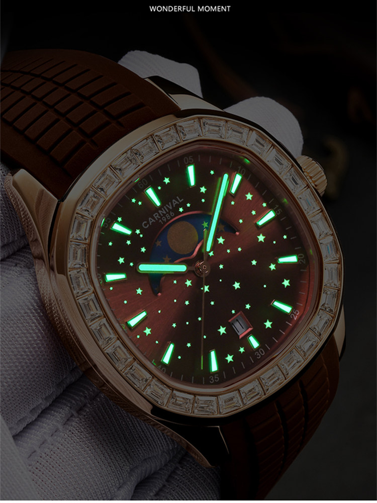 Schweiz Ronda Quarz-Karnevalsu – Moonphase Complication Watch Bewertung und Preis