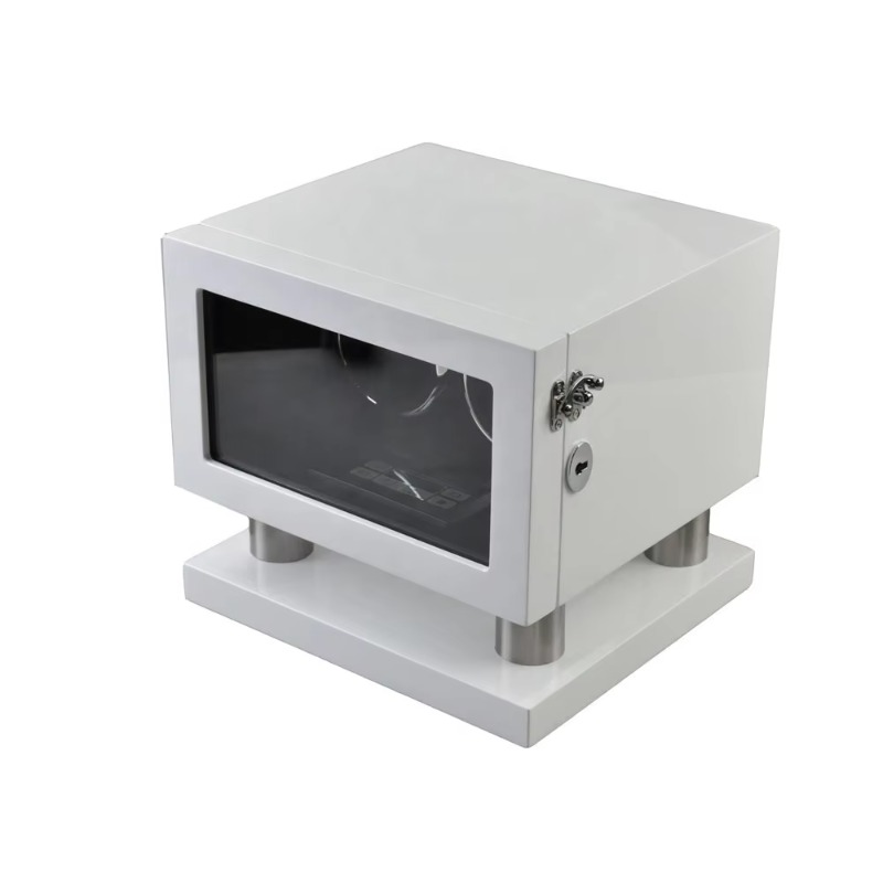 Weiß-Braune Leder-Uhrenbeweger – Luxury Watch Winder Box Bewertung und Preis