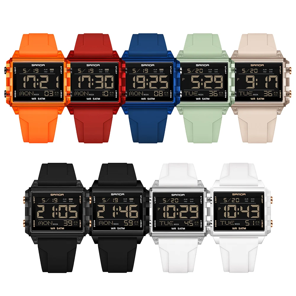 SANDA Marke Mode LED Uhr für M – Luxury Watch Brands In World Bewertung und Preis