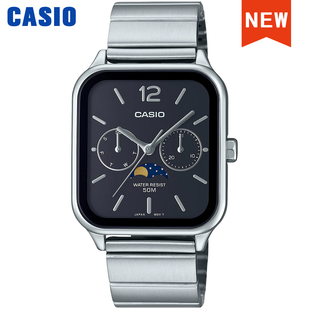 Casio-Armbanduhr für Herren, m – Moonphase Complication Watch Bewertung und Preis