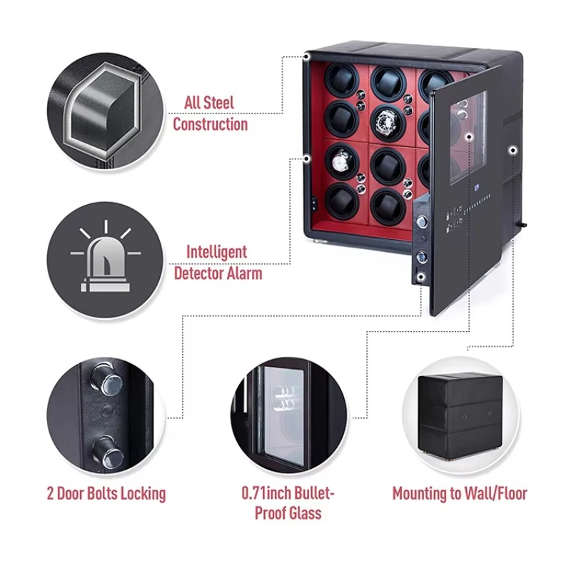 Luxuriöse Uhrenbeweger-Box mit – Luxury Watch Winder Box Bewertung und Preis